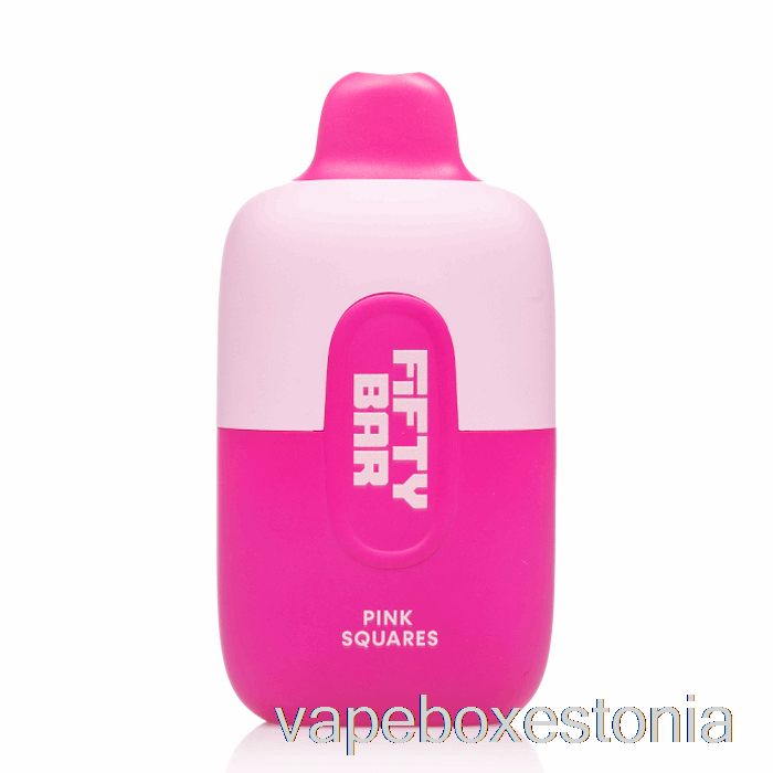Vape Box Estonia Fifty Bar 6500 ühekordset Roosat Ruutu